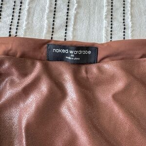 Naked Wardrobe Brown Mini Skirt
